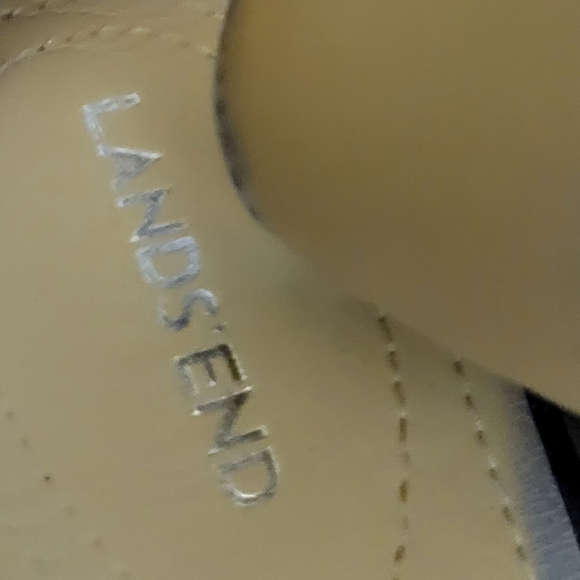 Lands' End Blue Trappy Adjustable Sandals with Gold Buckle Size 7B - Picture 7 of 16